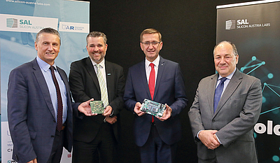 v.l.: Wilfried Enzenhofer, Gerald Murauer, Markus Achleitner und Ingolf Schädler © Land OÖ/Daniel Kauder